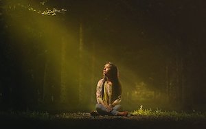 Žena sama v lese, vision quest
